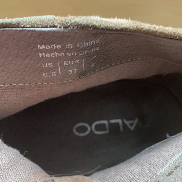 ALDO beige suede boots with silver studs US 6.5 - Picture 9 of 13